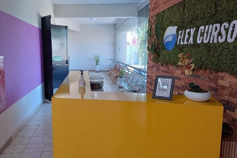 Recepção da Flex Cursos em Montes Claros